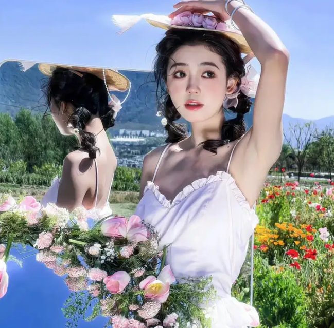 双眼凝视